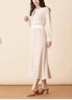 JILL by JILL STUART ツイードニットマーメイドワンピース