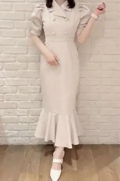 evelyn 開襟マーメイドOP マーメイドワンピース