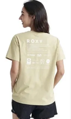 ロキシーＴシャツ　半袖　サイズM からし色　バックプリント　吸水速乾のサムネイル