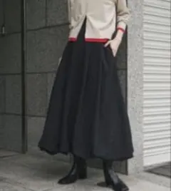 SENSE OF PLACE バルーンスカート Mブラック