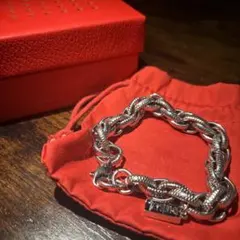 S*N様 DIESEL シルバー チェーンリンク ブレスレット箱付き