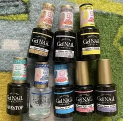 LED対応 Gel NAIL カラージェル ベース＆トップ 8本セットのサムネイル