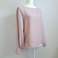 ブラウス 長袖 ピンク