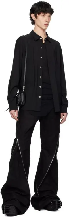 新品 Rick Owens シルク FOGPOCKET OUTER SHIRTSのサムネイル