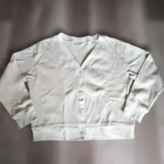 ユニクロ　Vネックカーディガン　リブ編み レディース　L　レディース
