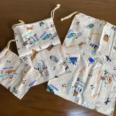 キャラクター 巾着袋セット　　　 マーシー　田代マサシ　３枚