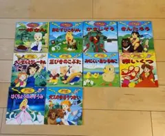 世界名作・日本昔ばなしアニメ絵本☆10冊セット売り！