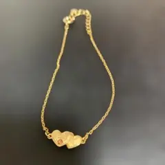 【新品未使用】ハート型チャーム ブレスレット