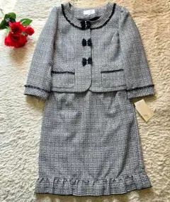 新品 SAVIEM◆ツイード ママスーツ スカートスーツ セレモニー 13号