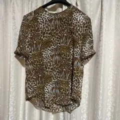 ヒョウ柄 半袖シャツ