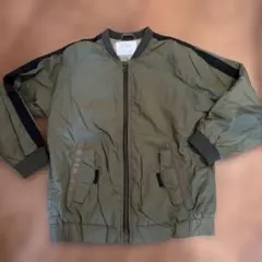 ZARAキッズ MA-1スタイルジャケット サイズ8 オリーブグリーン