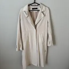 ZARA BASIC ベージュ　スウェード調　コート　ジャケットのサムネイル