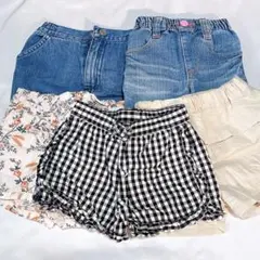 ✨お値段交渉歓迎✨　女の子　ハーフパンツ　80-90㎝　5枚　まとめ売り