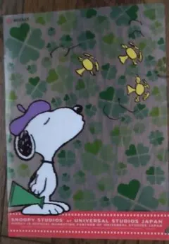 【レア品】スヌーピー（ＵＳＪ）：オリジナルクリアファイル