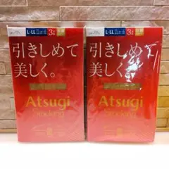 【2つ】ATSUGI アツギ 引きしめて美しく ストッキング L-LL ベージュ