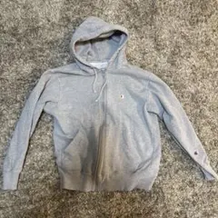 Champion グレー ジップアップパーカー