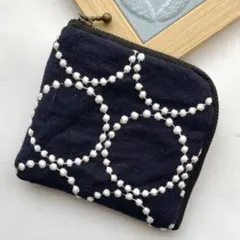 ミナペルホネン タンバリン&following day ハンドメイドL字ポーチ