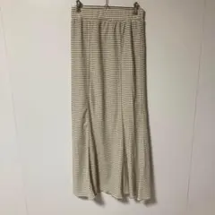 SENSE OF PLACE チェック柄 フレアロングスカート