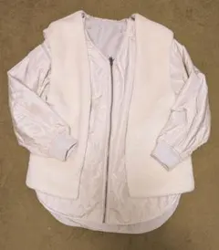 niko and ...ベスト付きマルチwayキルティングブルゾン