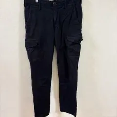 UNIQLO メンズ カーゴパンツ ブラック　ウエスト79㎝のサムネイル