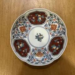 有田焼 其泉窯 染錦花絵紋 中皿