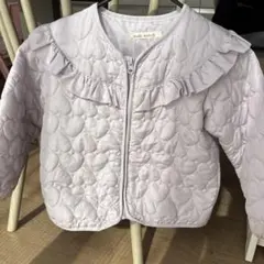 薄手ジャケット　110 パープル　春服　ジャンパー