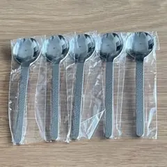新品　槌目 つちめ ステンレス スプーン 5本セットのサムネイル