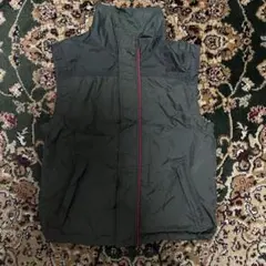 ダウンベスト 赤いライン