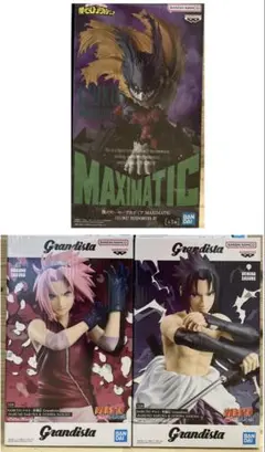 ヒロアカ　デク　NARUTO 春野サクラ　うちはサスケ　フィギュア　3体セット