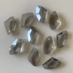 アクセサリーパーツ グレー 10個set