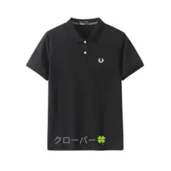 FRED PERRY フレッドペリー ポロシャツ 刺繍ロゴブラック