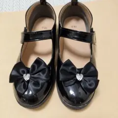 黒リボン付きフォーマルシューズ 18.0