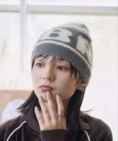 【値下げ中】UMBRO × FREAK＇S STORE モヘアロゴビーニー