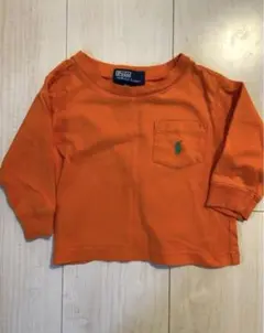 Ralph Lauren オレンジ ロンT 9M ラルフ
