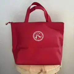 Kitamura トートバッグ レッド花柄ロゴのサムネイル