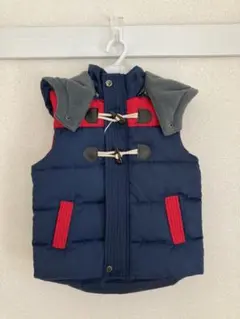 お値下げ中！　ダウンベスト　キッズ　ネイビー