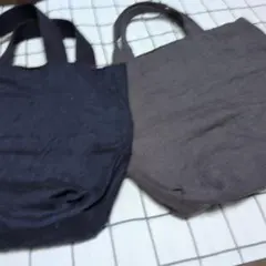 リネンバッグ2点 ハンドメイド