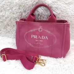 《人気色》PRADA プラダ トートバッグ カナパ ピンク