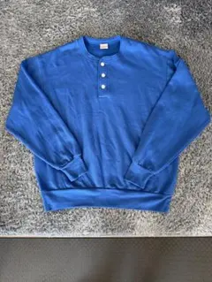 90s' Healthknit ヘンリーネック スウェット XL