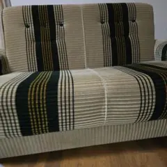 ☆ストライプ模様☆2人掛けソファ