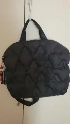 キルティングトートバッグ 黒