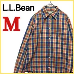 【L.L.Bean】 チェック柄 長袖シャツ 胸ポケット カジュアル