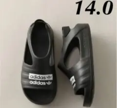 アディダス アディレッタ 新品 14.0 ベビーサンダル 黒 軽量