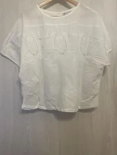 アフタヌーンティー♡WARDROBEインド綿 半袖レース ブラウスのサムネイル