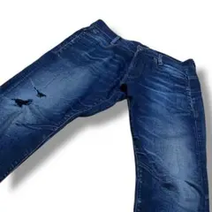 G-STAR RAW ジースターロウ D－STAQ ダメージ加工 濃紺 W28