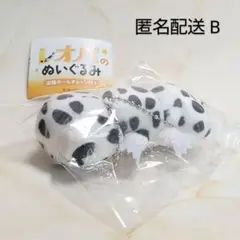 レオパのぬいぐるみ　スーパーマックスノー　ガチャ　キーホルダー　ホワイト　水玉B