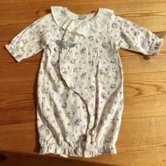 petit main ピンク　小花柄 ツーウェイオール 50-70cm