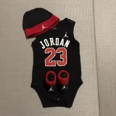 JORDAN ベビー ロンパース 帽子 靴下 3点セット