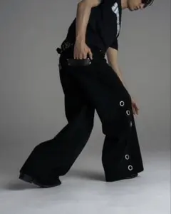 jent louis Eyelet Baggy Denim pants - メルカリ