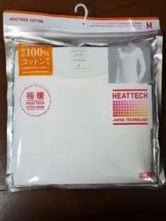 ユニクロ　極暖　ヒートテック　コットンUネックT（八分袖) Mサイズ